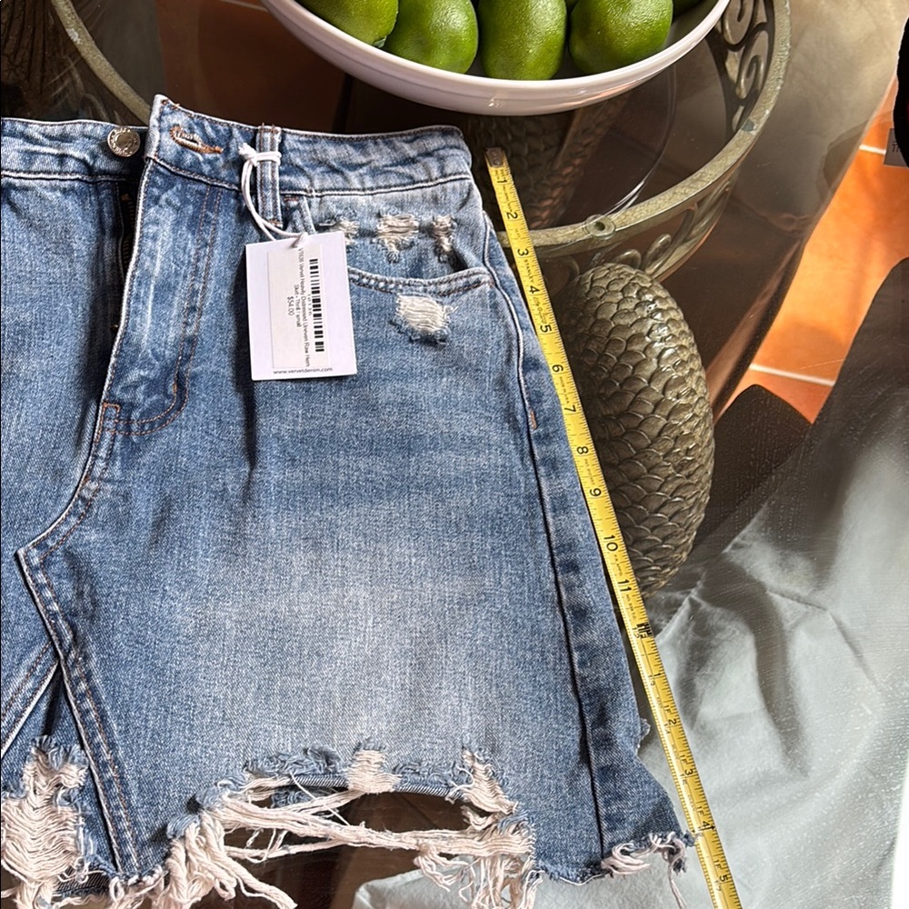 Vervet Blue Distressed Mini Skirt - Picture 7 of 10